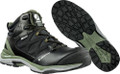 Albatros UltraTrail Mens Composite Toe Midsole S3 Work Safety Boot, black and green safety boot with rugged sole and protective toe cap.