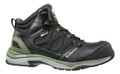 Albatros UltraTrail Mens Composite Toe Midsole S3 Work Safety Boot, black and green hiking or work safety boot with protective toe cap and sturdy sole.