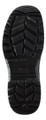 V12 Ibex Mens S3 Composite Toe Midsole Metal Free Work Ankle Boots, close-up view of the rugged black shoe sole with deep tread patterns.