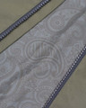 Lambretta Riley Mens Hooded Lightweight MOD SKA Coat Jacket, close-up of the inner lining with intricate paisley and swirl patterns featuring the Lambretta logo.