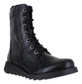 Fly London SILF Womens Zip-Up Lace Wedge Leather Mid Calf Boots