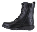 Fly London SILF Womens Zip-Up Lace Wedge Leather Mid Calf Boots