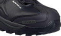 Delta Plus Delta-Plus TW402 Mens Safety S3 Composite Toe/Midsole Boots, close-up view showing black safety shoes with reinforced toe cap and rugged sole for industrial safety.