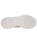 Skechers Bobs Squad Chaos Heel Preferred Mens Slip-Ins Casual Trainers, white shoe sole with textured grip pattern.
