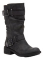 Rocket Dog Trumble Womens Zip Up Mid Calf Biker Buckle Boots