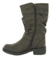 Rocket Dog Trumble Womens Zip Up Mid Calf Biker Buckle Boots