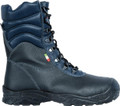Cofra Camp S3 Mens Steel Toe Composite Midsole Safety Work Boots, blue and black high-cut protective footwear with steel toe cap and durable sole.