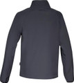 Cofra Weroth Mens Softshell Zip Up Work Warm Fleece Jacket, rear view showing dark navy color, high collar, and long sleeves.