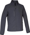 Cofra Weroth Mens Softshell Zip Up Work Warm Fleece Jacket, black softshell jacket with zip-up front and high collar.