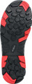 Delta Plus Colima Mens S3 Composite Steel Toe/Midsole Work Boots, close-up of the durable black and red tread sole for safety and traction.