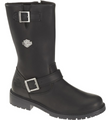 Harley Davidson Randy 12" Mens Leather Zip Up Biker Ankle Boots