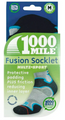 1000 Mile 2024 Mens Fusion Socklet Double Layer Socks - Single Pack