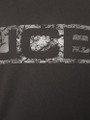 JCB Crew Trade Men's Work Pullover Sweatshirt, black sweatshirt with cracked white graphic logo.