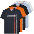 Lambretta Mens Fade Racing Stripe Retro Mod Ska Casual T-Shirts