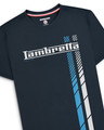 Lambretta Mens Fade Racing Stripe Retro Mod Ska Casual T-Shirts
