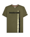 Lambretta Mens Fade Racing Stripe Retro Mod Ska Casual T-Shirts