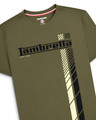 Lambretta Mens Fade Racing Stripe Retro Mod Ska Casual T-Shirts