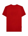 Lambretta Mens Fade Racing Stripe Retro Mod Ska Casual T-Shirts, plain red T-shirt with subtle ombre fade and short sleeves.