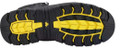 Amblers Safety Amblers Dynamite Mens Composite Toe Safety Waterproof Zip Boots, rugged black and yellow sole with tread pattern for slip resistance.