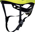 Delta Plus Delta-Plus Granite Wind Vented ABS Safety PPE Helmet, a high-visibility yellow safety helmet with adjustable straps and ventilation openings for protection in industrial environments.