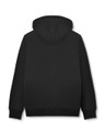 Lambretta Mens Racing Stripe Pull Over Sweatshirt Hooded Hoodie, black hoodie with a front pocket and a drawstring hood, casual men's fashion apparel.