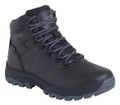 Karrimor Mendip 4 Mens Walking Hiking Lace Up Trek Leather Boots, black trekking leather boots with durable laces and rugged sole for outdoor hiking and trekking.