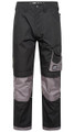 JCB Trade Rips Stop Mens Cargo Work Trade Trousers - Regular Leg, black and grey durable cargo work trousers with reinforced knee patches and multiple pockets for tradesmen.