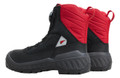 Red Wing Shoes Red Wing Polar X 3265 Mens Waterproof Leather Safety BOA Ankle Boots, black leather boots with red padded ankle collar and rugged sole.