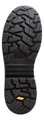 Red Wing Shoes Red Wing VersaPro 3035 Mens Tall 8" BOA Waterproof Safety Boots, close-up of the rugged rubber outsole with deep tread patterns for traction.
