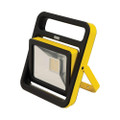 Defender 20W 30W 50W Slimline LED Floor Light Wired Floodlight, a portable and energy-efficient LED floodlight with a yellow and black frame, suitable for outdoor and industrial lighting applications.