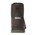 Apache APACHE Wabana Mens Pull On Safety Work Composite Toe S3 Dealer Boots, front view of the brown safety work boot with composite toe cap and slip-resistant sole.