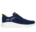 Skechers Bobs Squad Chaos Solid Step Mens Slip-Ins Casual Trainers