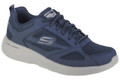 Skechers Dynamight 2.0 Fallford Mens Lace Up Memory Foam Casual Trainers, supportive navy blue athletic sneaker with breathable mesh and lightweight sole.