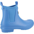 Cotswold Grosvenor Womens Pull On Ankle Wellies Wellingtons Boots, blue waterproof slip-on ankle rain boots for women with elastic side panels and pull tabs