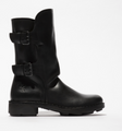 Fly London NACH Womens Zip Up Chelsea Dealer Mid Ankle Boots