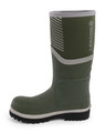 Beeswift Neo Force Men's S5S Composite Toe/Midsole Wellington, green waterproof safety boot with reinforced toe and slip-resistant sole for industrial work.