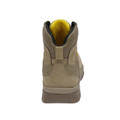 Stanley Alberta Men's Steel Toe and Midsole Safety Work Boots, front view of beige rugged work boot with yellow interior and lace-up design.