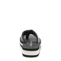 Rocket Dog Monica Womens Casual Flip Flop Slide-On Platform Sandals, stylish black and white slide sandals with comfortable cushioned footbed and thick platform sole.