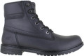 Caterpillar Staten 6" Mens Casual Military Combat Lace Up Ankle Boots, black leather ankle boots with metal eyelets and rugged sole.