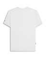 Lambretta Mens Target Band Logo Smart Classic Retro T-Shirt, plain white t-shirt with Lambretta branding on the sleeve.
