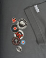 Lambretta Mens Casual Iconic Badges MOD SKA Polo Shirt