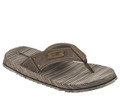 Skechers Quill Seaside Mens Slip On Thong Flip Flop Sandals, beige casual slide sandal with cushioned footbed and adjustable strap.