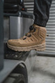 Apache APACHE Stonehenge FITGO Mens Safety Work Composite Toe S3 Tall Boots, tan work boots with durable sole and secure ankle support, designed for industrial safety and protection.