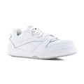 Reebok BB4500 Mens S3 SRC Safety Composite Toe/Midsole Classic Trainers, white athletic safety shoes with sturdy design and protective toe cap.