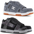 DC Work Crew Stag Mens Work Safety S3 Composite Toe/Midsole Trainers, male safety sneakers with reinforced toe and midsole, gray and black design with durable material for industrial safety.