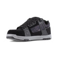 DC Work Crew Stag Mens Work Safety S3 Composite Toe/Midsole Trainers, black and gray work safety shoes with durable sole and reinforced toe for industrial use.