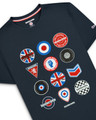 Lambretta Mens Iconic Badge Retro Mod Ska Casual T-Shirts