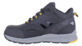 JCB Spark 2 Mid Mens Composite Toe/Midsole Safety Work Ankle Boots, black and gray safety work shoes with durable construction, padded collar, and slip-resistant sole.
