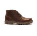 Thomas Crick Anway Mens Classic Smart Leather Chukka Ankle Boots, brown leather ankle boots with lace-up design and rugged sole.
