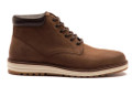 Thomas Crick Wells Mens Classic Smart Leather Chukka Ankle Boots, brown leather ankle boots featuring a padded collar, lace-up closure, and cushioned sole for comfort and style.